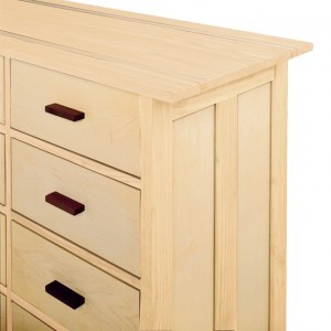 Craftsman maple side showing square edge 3/4