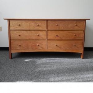 6-drawer asymmetric dresser
