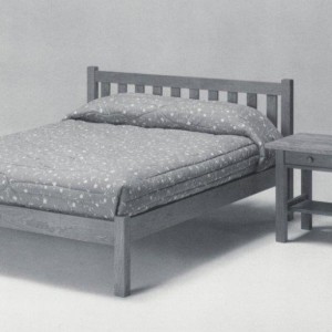 Mission low footboard bed