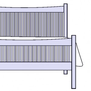 Burlington bed drawing