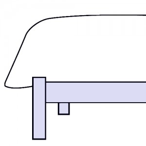 Platform bed drawing